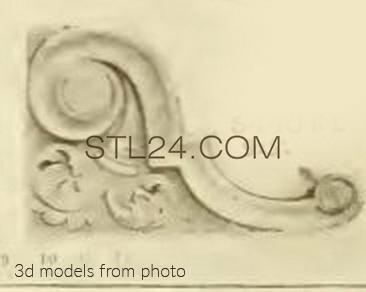 Кронштейны (CORBEL_1090 -  | 3D model 3DSMAX / OBJ / STL) 3D модель для ЧПУ станка